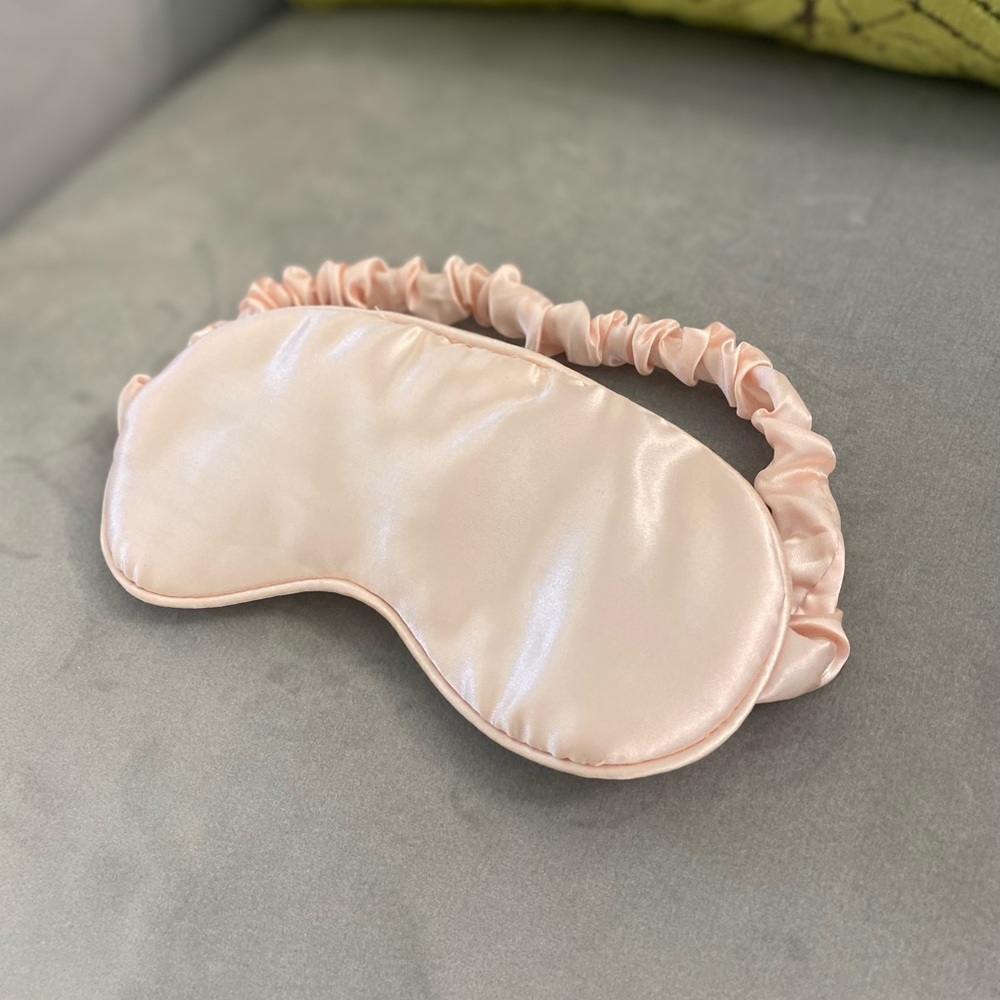 Riviera Pink Satin Eye Sleep Mask